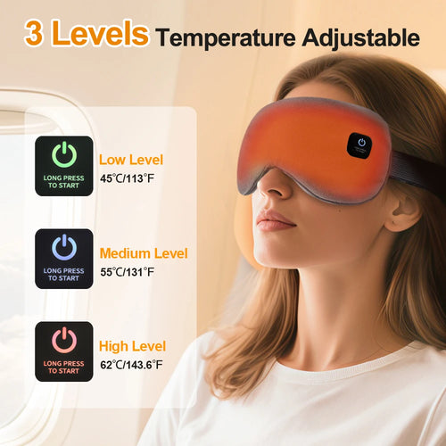 The Warm Lid heated eye mask, front view